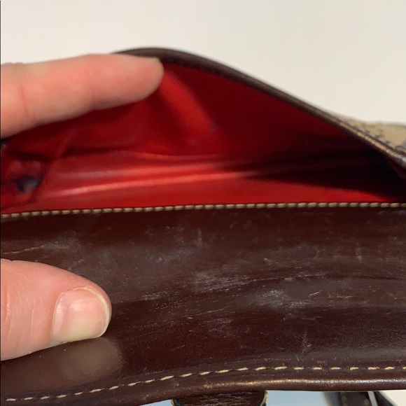 Dooney Bourke Vintage Leather Wristlet Brown - Picture 5 of 5